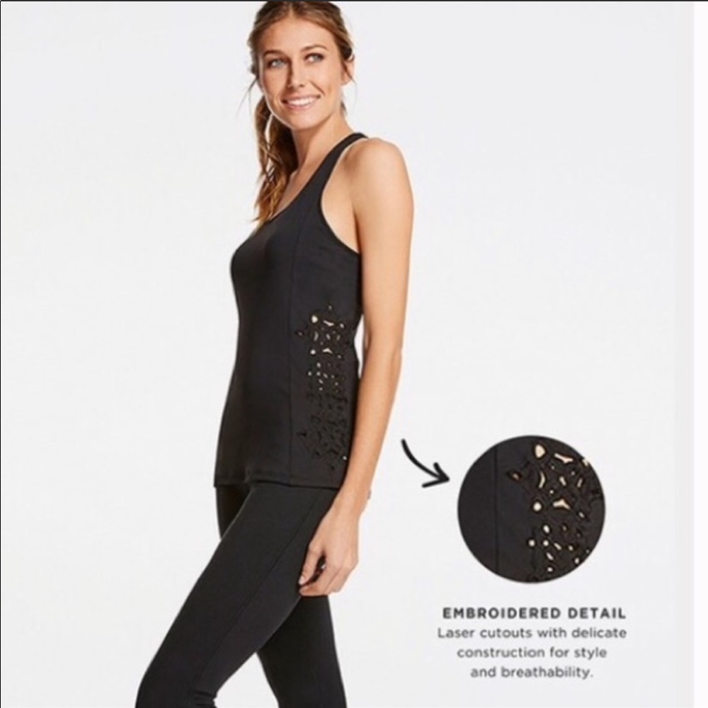 Fabletics Black Eiffel Tank Top